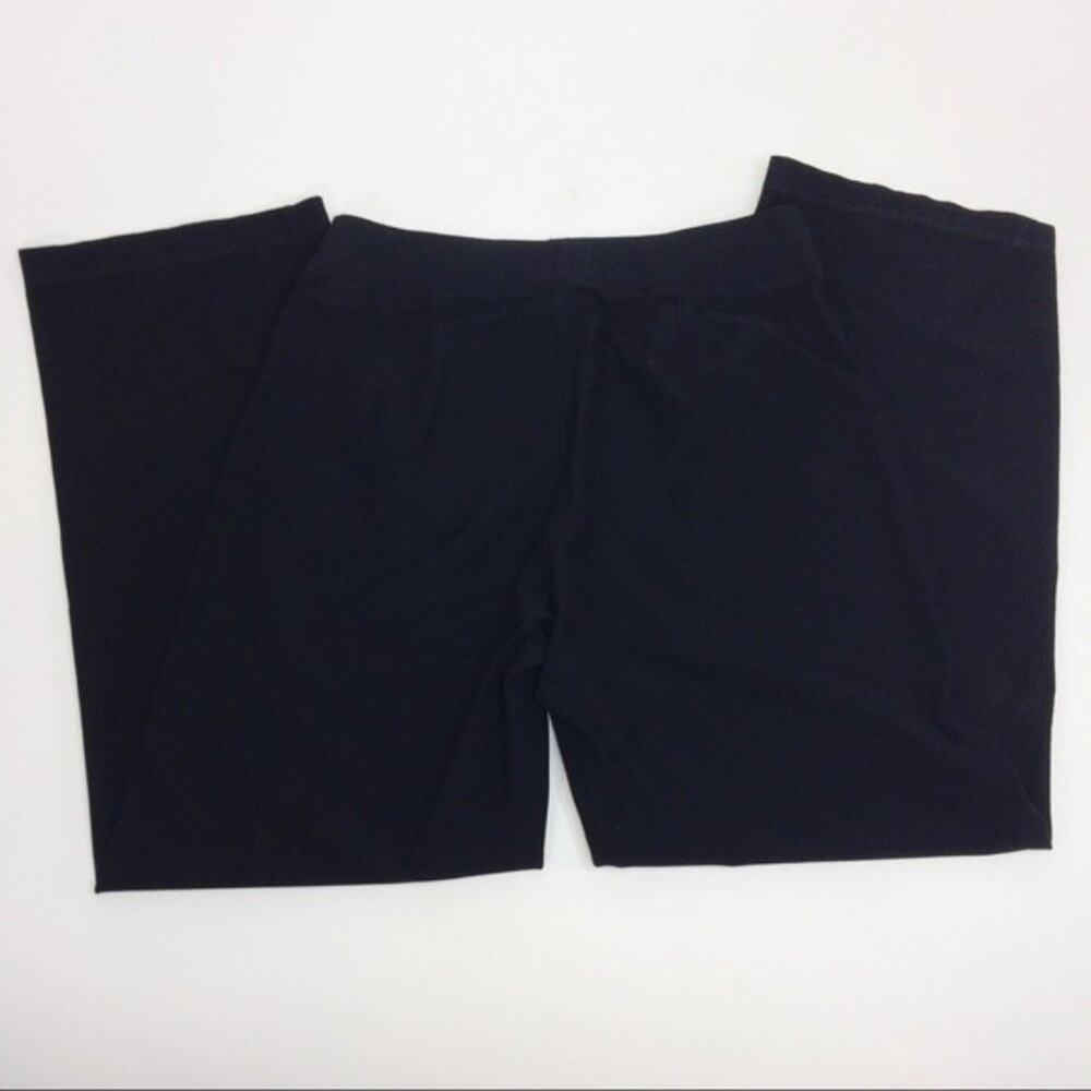 Eileen Fisher Womens Size XS Black Straight Crepe Pants Pull On Stretch Luxury - Picture 4 of 7